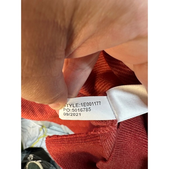 Vineyard Vines Mens Thaxter Stripe Quarter Zip Cashmere Blend Sweater Red XL - Picture 6 of 6